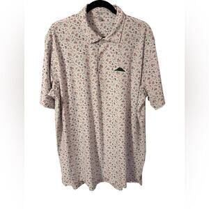 Peter Millar Speakeasy Booze Polo Shirt Size XL Summer Comfort with Embroidery